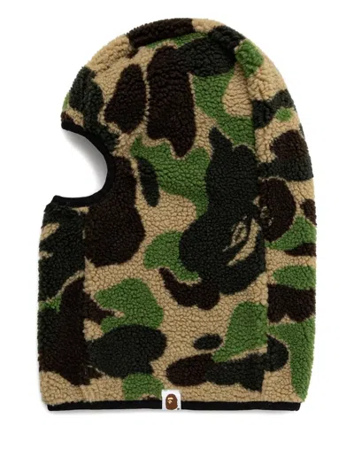A Bathing Ape Abc Camo Boa Fleece Balaclava