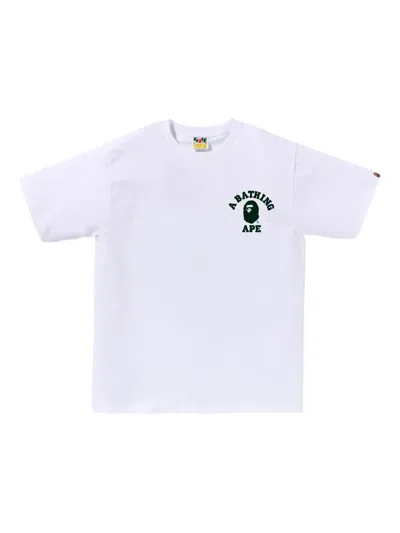 A Bathing Ape Abc Camo Graphic-print T-shirt In White
