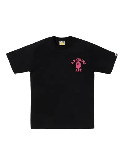 A Bathing Ape Abc Camo Graphic-print T-shirt In Black
