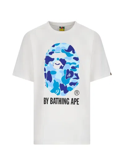 A Bathing Ape Abc Camo Graphic-print T-shirt In White
