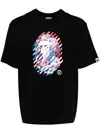 A Bathing Ape Abc Camo Illusion Ape Head Relaxed Fit Tee In Black