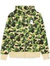 A Bathing Ape Abc Hoodie Mit Reissverschluss In Grün