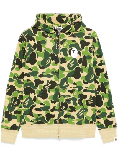 A Bathing Ape Abc Hoodie Mit Reissverschluss In Grün