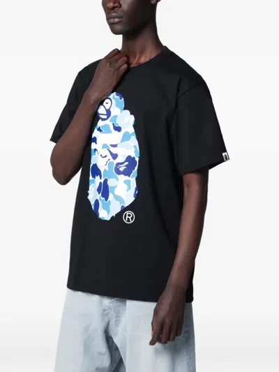 A Bathing Ape Abc Camo Milo T-shirt In Black