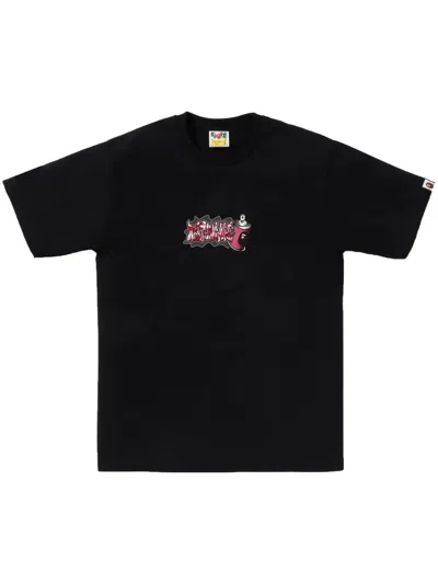 A Bathing Ape Abc Camo Spray Can T-shirt In Black