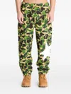 A Bathing Ape Abc Camo Star Sweatpants In Multi