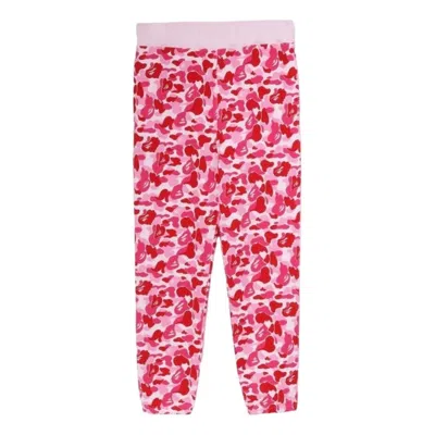 A Bathing Ape Abc Camo Sweat Pants 'pink'