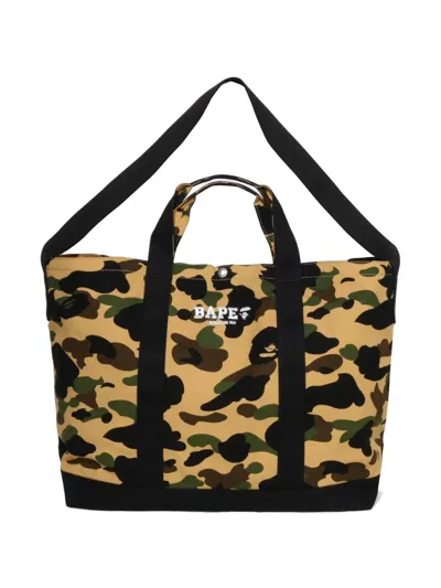 A Bathing Ape Abc Camo Tote Bag In Animal Print