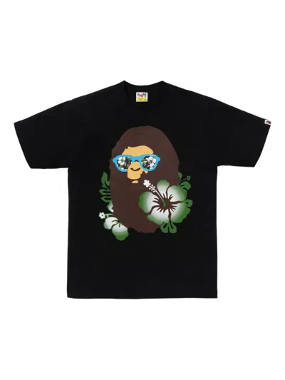 A Bathing Ape Abc Resort T-shirt In Black