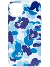 A Bathing Ape Abstract-print Iphone 14 Pro Case In Blue