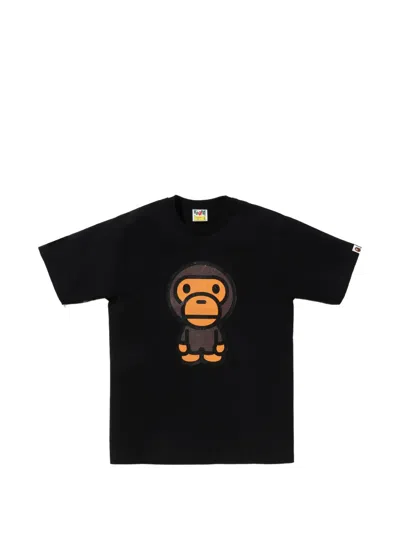 A Bathing Ape Ape Graphic T-shirt In Black