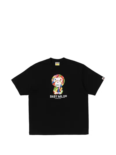 A Bathing Ape Ape Graphic T-shirt In Black