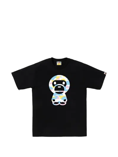 A Bathing Ape Ape Graphic T-shirt In Black