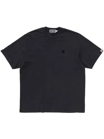A Bathing Ape Ape Head-appliqué T-shirt In Black