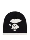 A Bathing Ape Ape-head Beanie Hat In Black