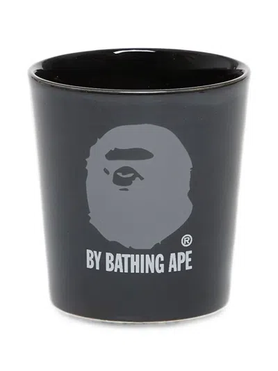 A Bathing Ape Ape Head Double-wall Cup In Black