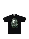 A Bathing Ape Ape Head Firework T-shirt In Black