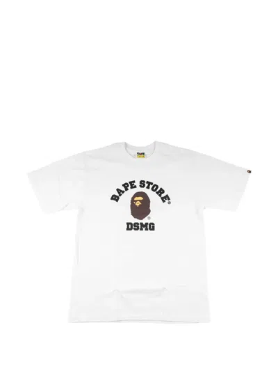 A Bathing Ape Ape Head Ginza T-shirt In White