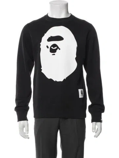 Pre-owned A Bathing Ape Ape Head Graphic Print Sweatshirt In Black