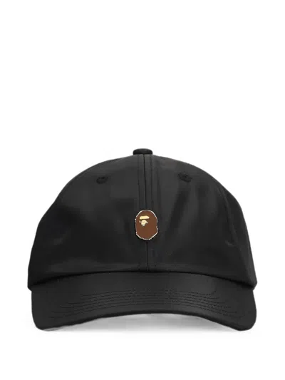 A Bathing Ape Ape Head Logo-embroidered Baseball Cap In Black