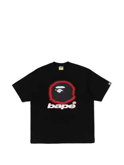 A Bathing Ape Ape Head Logo-print T-shirt In Black