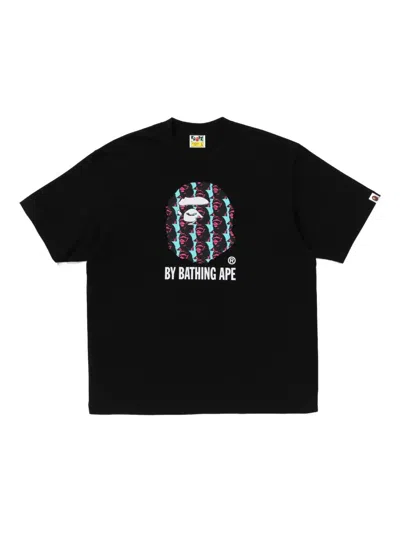 A Bathing Ape Ape Head-print Cotton T-shirt In Black