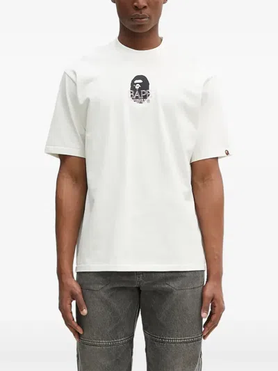 A Bathing Ape Milo-print T-shirt In White