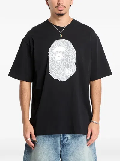 A Bathing Ape Ape Head-print T-shirt In Black