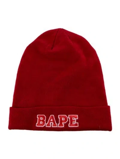 Pre-owned A Bathing Ape Ape Head In Red