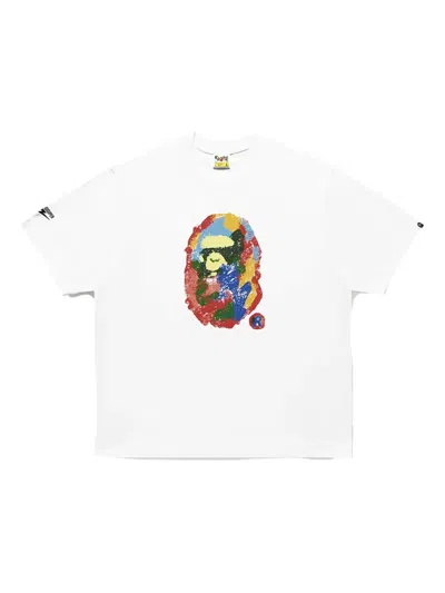A Bathing Ape Ape Head T-shirt In White