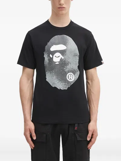 A Bathing Ape Ape Head T-shirt In Black