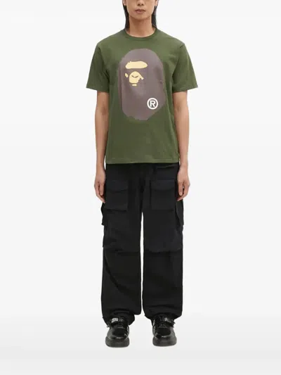 A Bathing Ape Ape Head T-shirt In Green