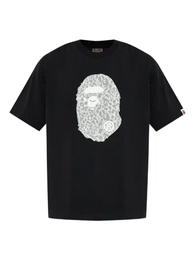A Bathing Ape Ape Head T-shirt In Black