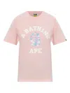 A Bathing Ape Ape Head T-shirt In Pink