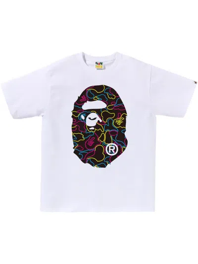 A Bathing Ape Ape Head T-shirt In White