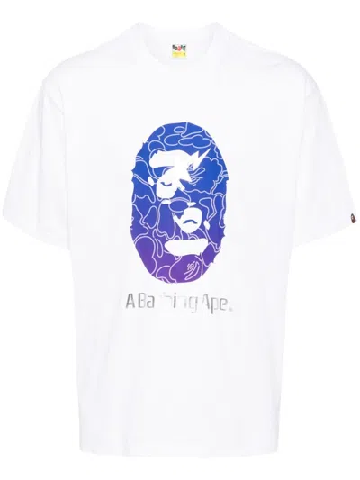 A Bathing Ape Ape Head T-shirt In White