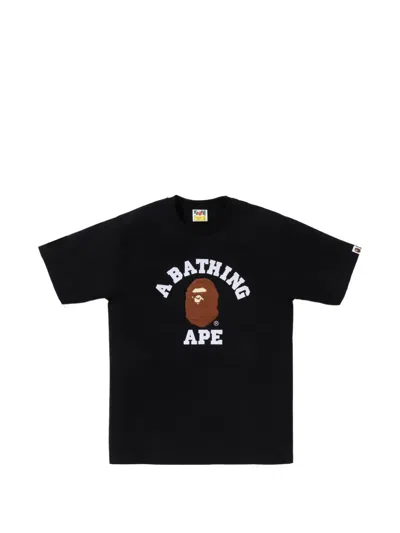 A Bathing Ape Ape Head T-shirt In Black
