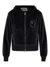 A Bathing Ape Ape Head Velour Hoodie In Black