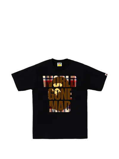 A Bathing Ape Ape Head Wgm T-shirt In Black