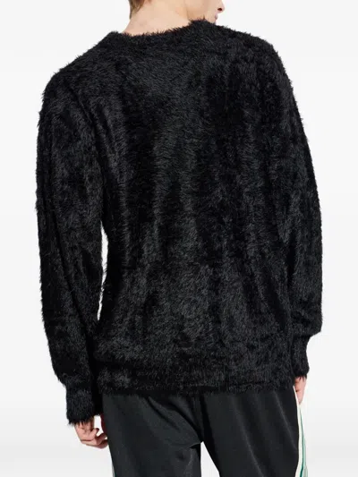 A Bathing Ape Ape Motif Knitted Sweater In Black