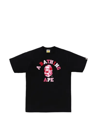 A Bathing Ape Ape-head T-shirt In Black