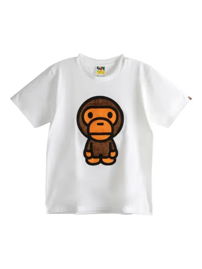 A Bathing Ape Appliqué T-shirt In White
