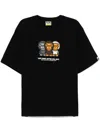 A Bathing Ape Mens Black Baby Milo Short-sleeve Cotton-jersey T-shirt In Black