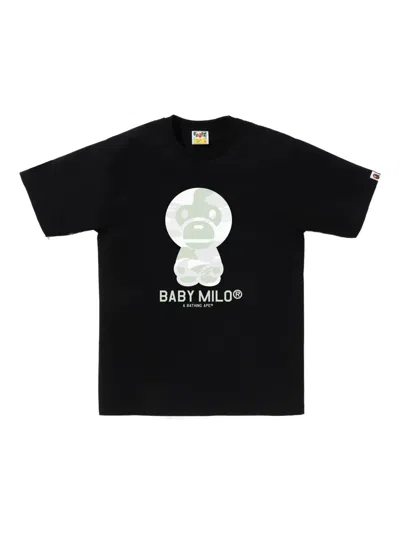 A Bathing Ape Baby Milo T-shirt In Black