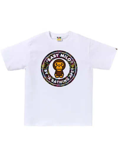 A Bathing Ape Baby Milo T-shirt In White