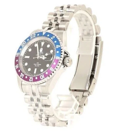 Pre-owned A Bathing Ape Bape A Bathing Ape Men's Watch Type-2 Bapex M Sliver Japan 2022 S/s B1 Bape Size Free
