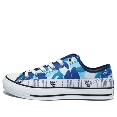 A Bathing Ape Bape Abc Camo Ape Sta Low 'blue'