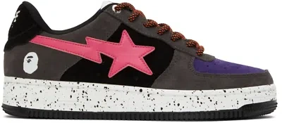 Pre-owned A Bathing Ape Bape Sta Paint Splatter In Black X Pink