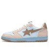 A Bathing Ape Bape Court Sta 'beige Blue' In Brown