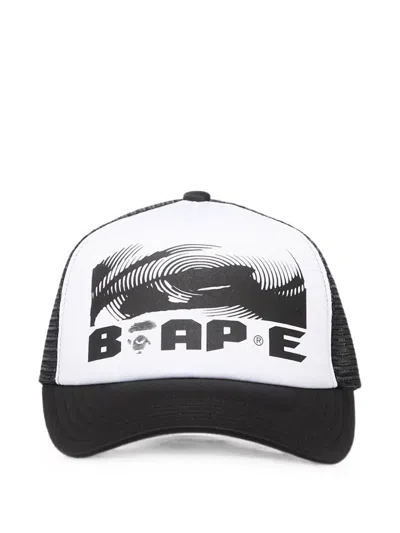 A Bathing Ape Bape Mesh Cap In Black